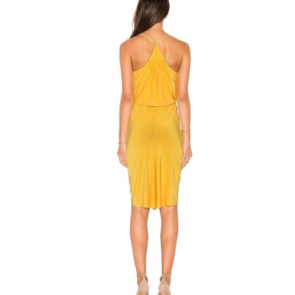 MISA Los Angeles Women's Marigold Domino Mini Dress Size XS NWT Yellow - Picture 2 of 12